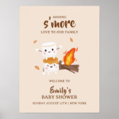 Kawaii S'more Liebe Campfire Kinderdusche Willkomm Poster (Vorne)