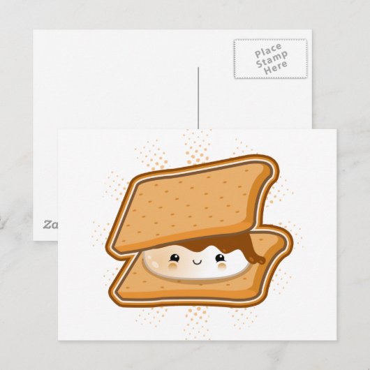 Kawaii Smore Postkarte (Vorne/Hinten)
