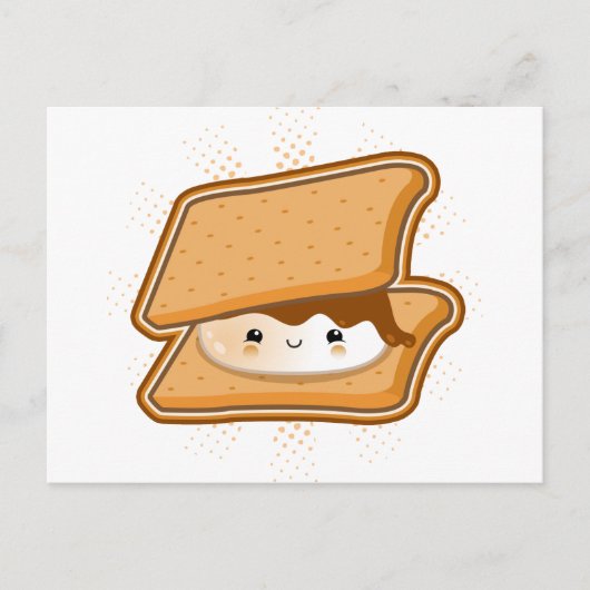Kawaii Smore Postkarte (Vorderseite)