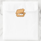 Kawaii Smore Runder Aufkleber (Tasche)