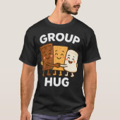 Kawaii S'Mores Campfire Group Hug Camping T-Shirt (Vorderseite)