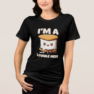 Kawaii S'mores Ich bin ein liebenswerter Schlamass Tri-Blend Shirt