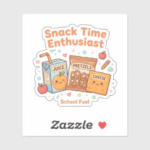 Kawaii Snack-Zeit-Enthusiast Süßes Schulessen 