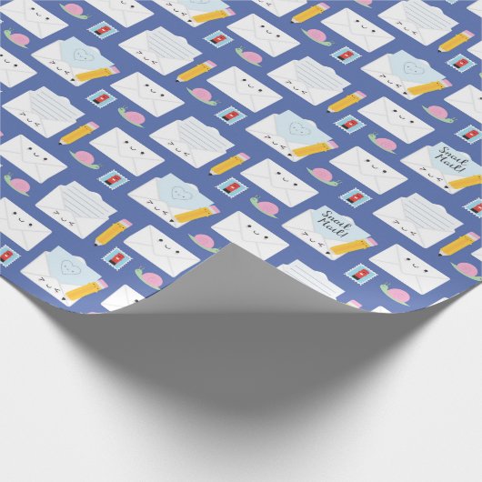 Kawaii Snail Mail Geschenkpapier (Ecke)