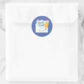 Kawaii Snail Mail Runder Aufkleber (Tasche)