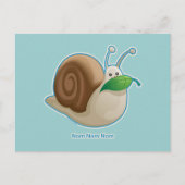 Kawaii Snail Postkarte (Vorderseite)