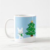 Kawaii Snow Day with Bunny & Bear Christmas Kaffeetasse (Links)