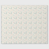 Kawaii-Snowflakes-Muster Geschenkpapier (Flach)