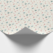 Kawaii-Snowflakes-Muster Geschenkpapier (Ecke)