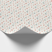 Kawaii-Snowflakes-Muster Geschenkpapier (Ecke)
