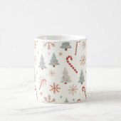Kawaii-Snowflakes-Muster Kaffeetasse (Mittel)