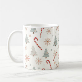 Kawaii-Snowflakes-Muster Kaffeetasse