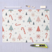 Kawaii-Snowflakes-Muster Seidenpapier (Handwerk)
