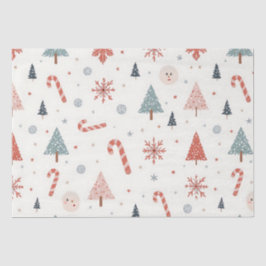 Kawaii-Snowflakes-Muster Seidenpapier