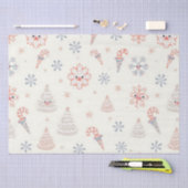 Kawaii-Snowflakes-Muster Seidenpapier (Handwerk)