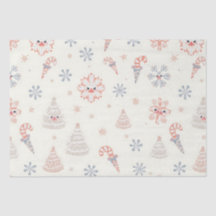 Kawaii-Snowflakes-Muster