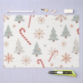 Kawaii-Snowflakes-Muster Seidenpapier (Handwerk)