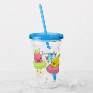 Kawaii Sommer-Frucht Acryltrinkbecher