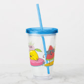 Kawaii Sommer-Frucht Acryltrinkbecher (Links)