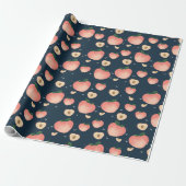 Kawaii Sommer Pfirsich Muster Geschenkpapier (Ungerollt)