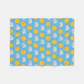 Kawaii Sonne & Regen Fleecedecke (Vorderseite (Horizontal))