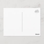 Kawaii Sonne & Regen Postkarte (Rückseite)