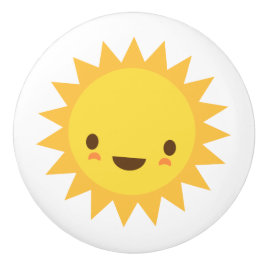 Kawaii Sonne-Türgriff - niedlicher Entwurf für Keramikknauf
