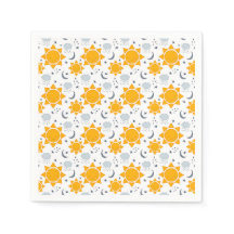 Kawaii Sonnen, Monde und Wolken