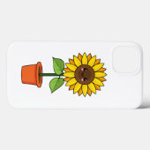 Kawaii Sonnenblume Pflanze in einem Topf Case-Mate iPhone Hülle (Rückseite (Horizontal))