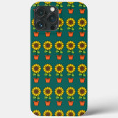 Kawaii Sonnenblume Pflanze in einem Topf Case-Mate iPhone Hülle (Rückseite)
