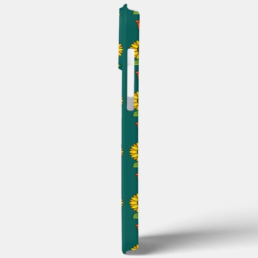 Kawaii Sonnenblume Pflanze in einem Topf Case-Mate iPhone Hülle (Rückseite / Links)