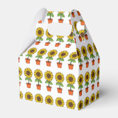 Kawaii Sonnenblume Pflanze in einem Topf Geschenkschachtel (Rückseite)