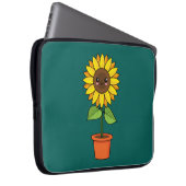 Kawaii Sonnenblume Pflanze in einem Topf Laptopschutzhülle (Vorne Rechts)