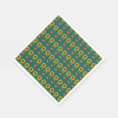 Kawaii Sonnenblume Pflanze in einem Topf Serviette (Ecke)