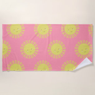 Kawaii-Sonnenstrand-Handtuch Strandtuch