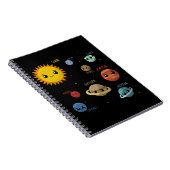 Kawaii-Sonnensystem Notizblock (Rechte Seite)