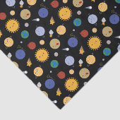 Kawaii Sonnensystem Seidenpapier (Ausschnitt)