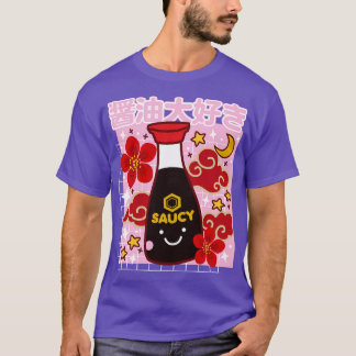 Kawaii Soy Sauce Niedlich I Liebe Shoyu Japanische T-Shirt