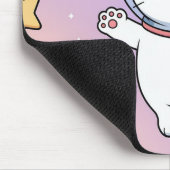 Kawaii Space Cat Astronaut Mouse Pad Mousepad (Ecke)