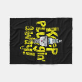Kawaii Spark Plug-Behalt-Pluggin Away Motivierend Fleecedecke (Vorderseite (Horizontal))