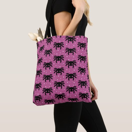 Kawaii Spiders Lila Tasche (Von Nahem)