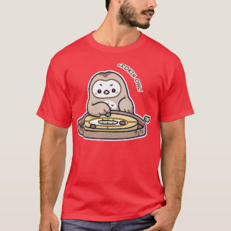 Kawaii Spiele Crokinole Eule T-Shirt