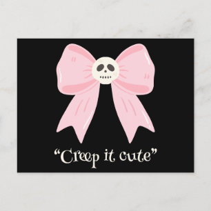 Kawaii Spooky Bow, niedlicher Halloween Postkarte