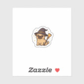 Kawaii Spooky Season Dog � Halloween Pup Classic T Aufkleber (Blatt)