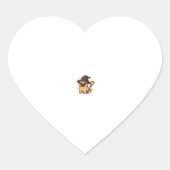 Kawaii Spooky Season Dog � Halloween Pup Classic T Herz-Aufkleber (Vorderseite)