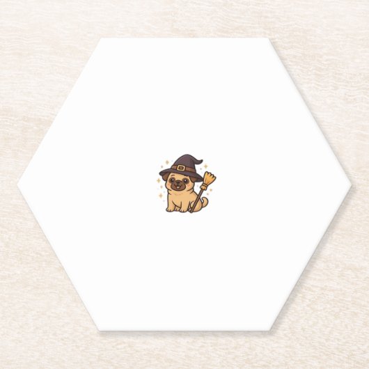 Kawaii Spooky Season Dog � Halloween Pup Classic T Untersetzer (Vorderseite)