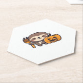 kawaii spooky sloth Klassischer T - Shirt Untersetzer (angewinkelt)