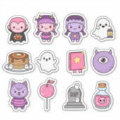 Kawaii Spooky Sweethearts Sticker Pack (Vorderseite)