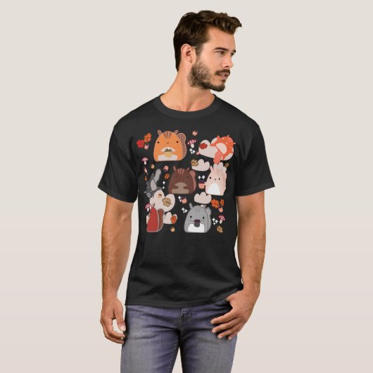 Kawaii Squirrels T-Shirt (Vorne ganz)