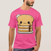 Kawaii Stack Of Pancakes T-Shirt (Vorderseite)